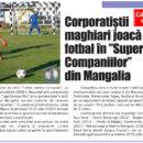 Superliga Companiilor + 2016 = 5 Zile de Fotbal la Mare !