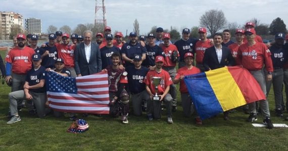Selectionata de baseball a Romaniei a invins echipa de militari a SUA la trofeul ”Jackie Robinson”