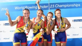 Romania, aur la Campionatele Mondiale de canotaj U23 feminin de la Poznan! Baietii au luat argint!