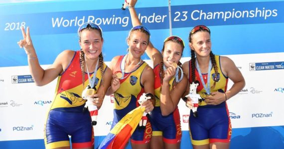 Romania, aur la Campionatele Mondiale de canotaj U23 feminin de la Poznan! Baietii au luat argint!